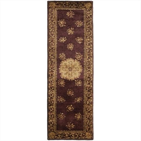 SAFAVIEH 2 ft. - 6 in. x 10 ft. Runner- Traditional Empire Assorted Hand Tufted Rug EM416A-210